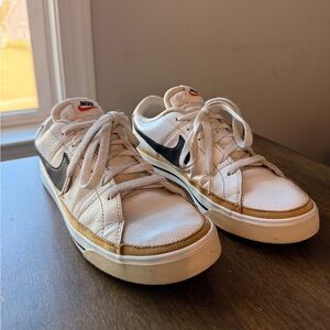 Nike Court Legacy CU4150-102 Wm 10 White Black Desert Ochre Gum Low Sneakers